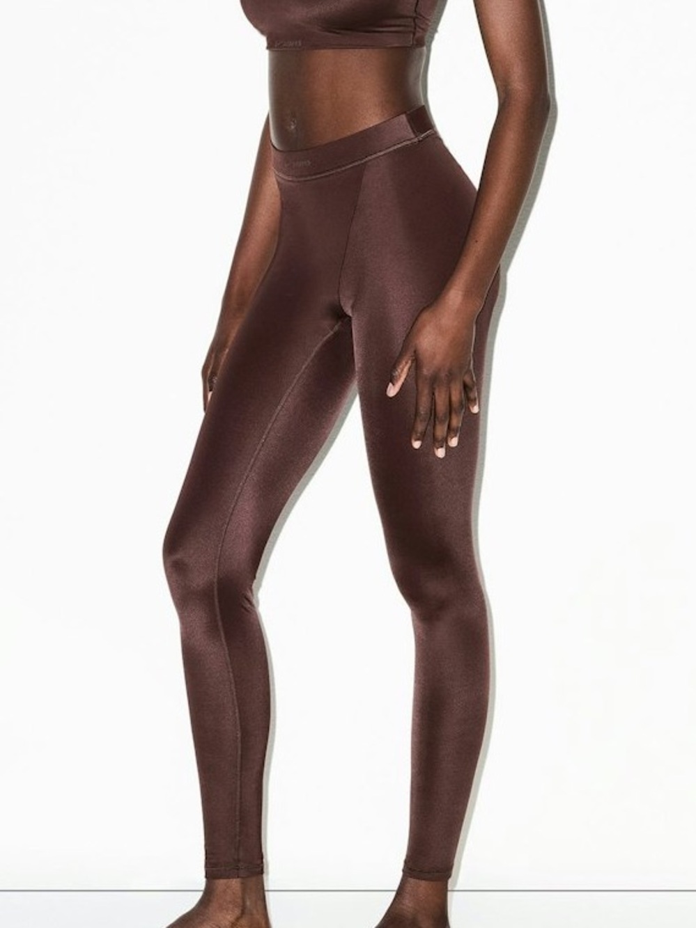 NIKE SKIMS SHINE V PANEL 26” LEGGINGS PHOENIX S